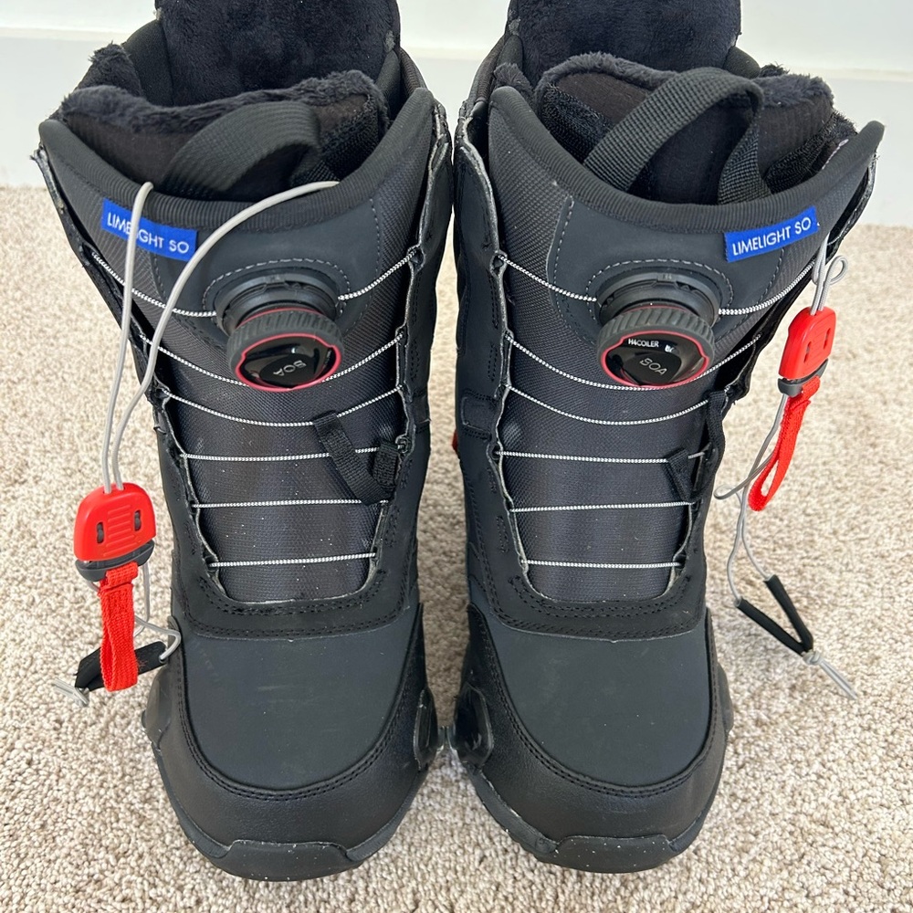 Burton Limelight Step On Boots - Black and Red